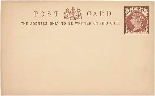 Entier Postal Postal Stationary Grande Bretagne Great Britain 1/2p