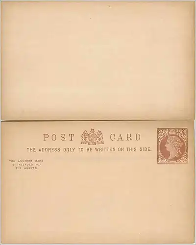 Entier Postal Postal Stationary Grande Bretagne Great Britain 1/2p