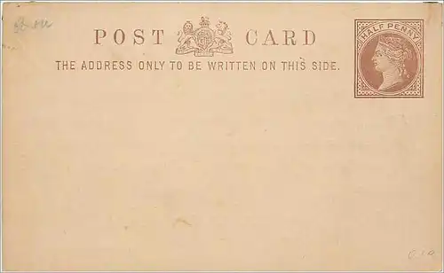 Entier Postal Stationary 1/2p