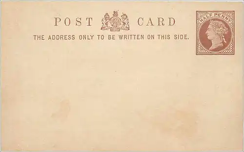 Entier Postal Stationary 1/2p