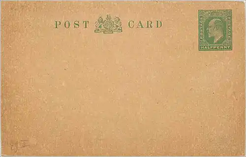 Entier Postal Stationary 1/2p