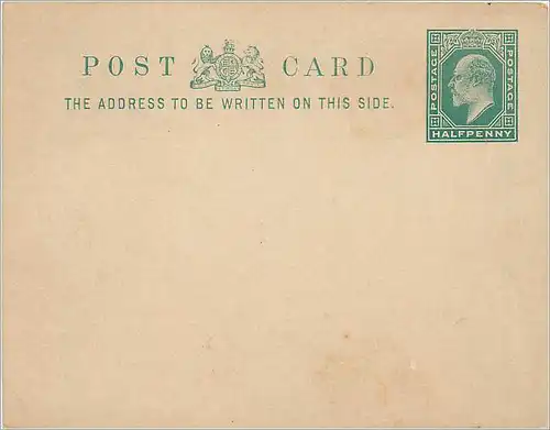 Entier Postal Stationary 1/2p