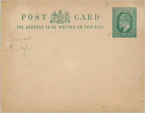 Entier Postal Stationary 1/2p