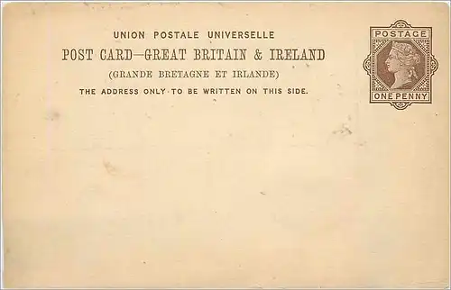 Entier Postal Postal Stationary Grande Bretagne Great Britain