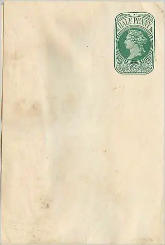 Entier Postal Postal Stationary 1/2 p