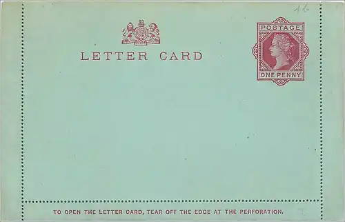 Entier Postal Postal Stationary Grande Bretagne Great Britain 1p for Franfurt