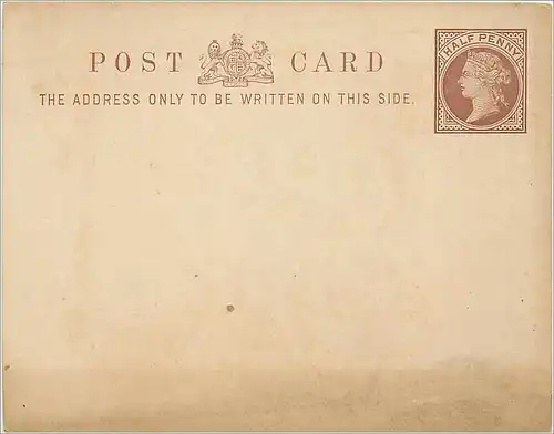 Entier Postal Postal Stationary Grande Bretagne Great Britain 1/2p