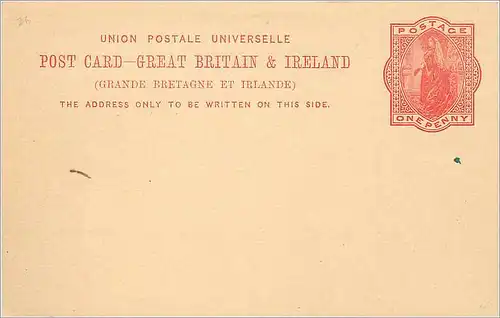 Entier Postal Postal Stationary Grande Bretagne Great Britain