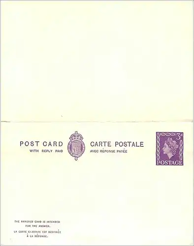 Entier Postal Postal Stationary Grande Bretagne Great Britain Machin 3d