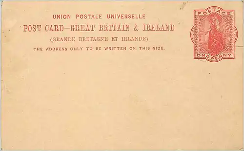 Entier Postal Postal Stationary Grande Bretagne Great Britain