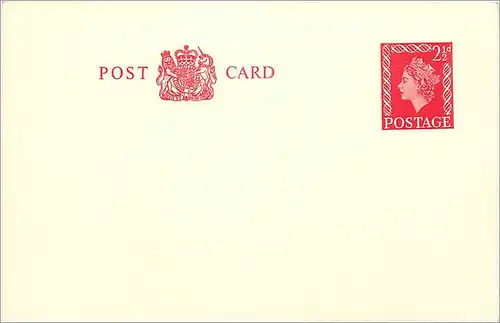 Entier Postal Postal Stationary Grande Bretagne Great Britain 2 1/2d