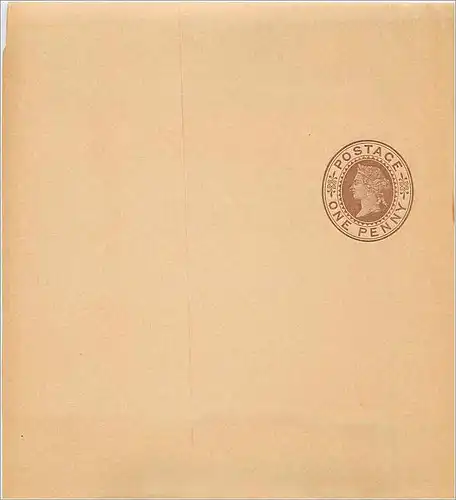 Entier Postal Postal Stationary Grande Bretagne Great Britain 1p Wrapper