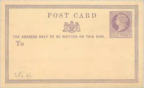 Entier Postal Postal Stationary Grande Bretagne Great Britain Machin 1/2p