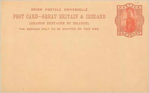 Entier Postal Postal Stationary Grande Bretagne Great Britain