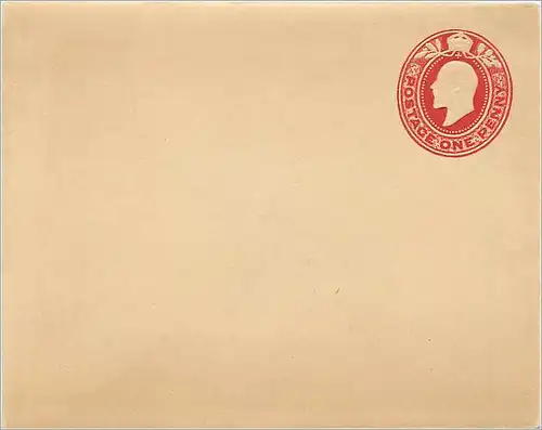 Entier Postal Postal Stationary Grande Bretagne Great Britain 1p