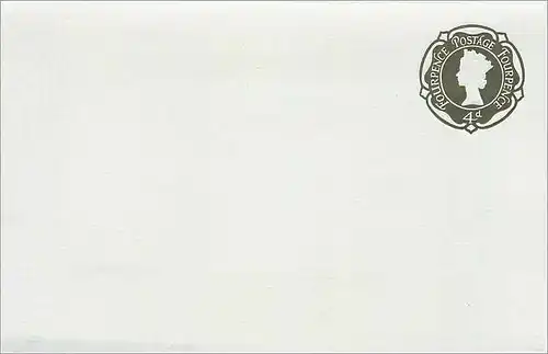 Entier Postal Postal Stationary Grande Bretagne Great Britain 4d