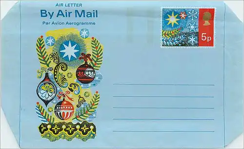 Entier Postal Postal Stationary Grande Bretagne Great Britain Aerogram 5d