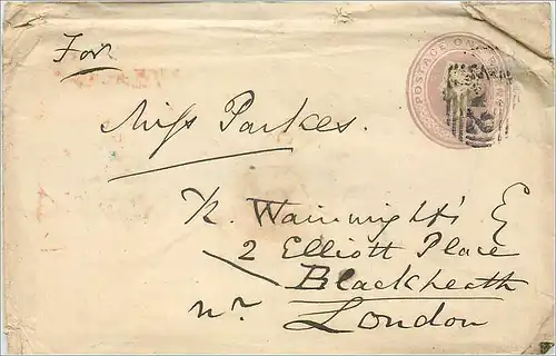 Entier Postal Postal Stationary Grande Bretagne Great Britain 1p for London