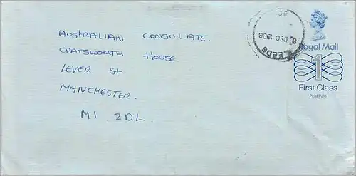 Entier Postal Postal Stationary Grande Bretagne Great Britain Machin 1988