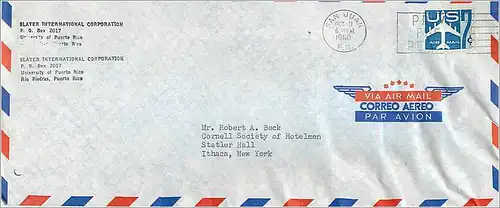 Lettre Cover Etats-Unis 1960 San Juan cover