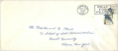 Lettre Cover Etats-Unis Honolulu 1963 cover