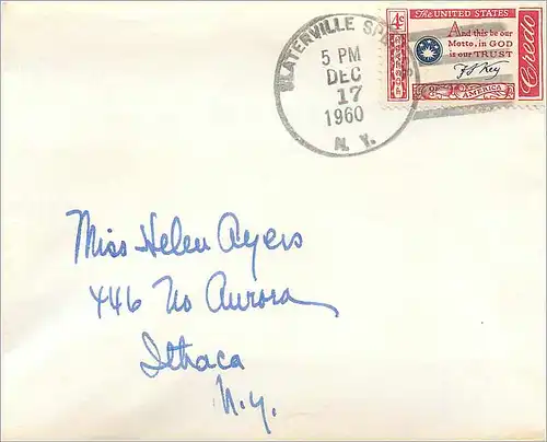 Lettre Cover Etats-Unis Balterville 1960 cover