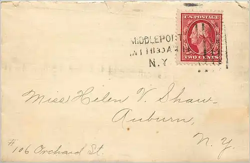 Lettre Cover Etats-Unis 2c