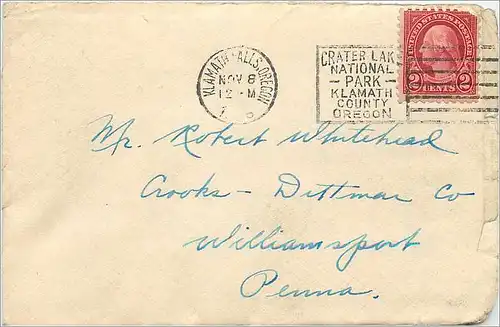 Lettre Cover Etats-Unis 2c Klamath Falls 1906