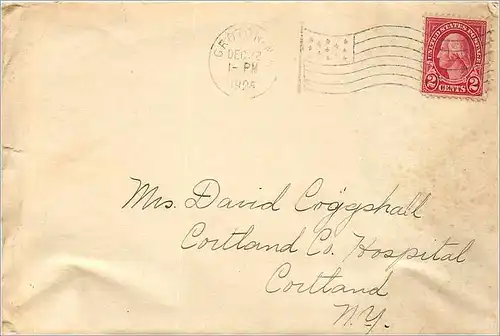 Lettre Cover Etats-Unis 2c Groton1925