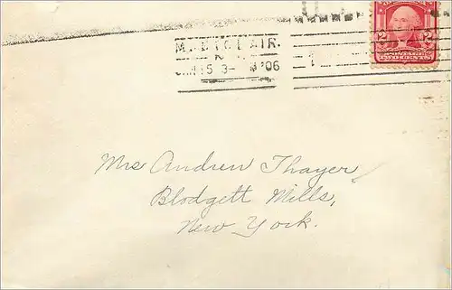 Lettre Cover Etats-Unis 2c on 1906 Montclair