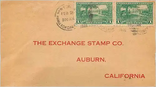 Lettre Cover Etats-Unis 1926 to Aubunr
