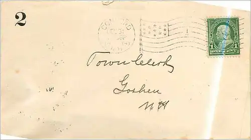 Lettre Cover Etats-Unis 1c Concord 1900