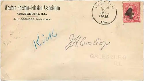 Lettre Cover Etats-Unis 2c Galesburg 1898