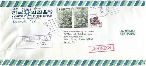 Lettre Cover Coree University Iowa City