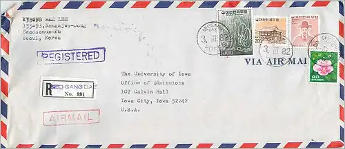 Lettre Cover Coree University Iowa City