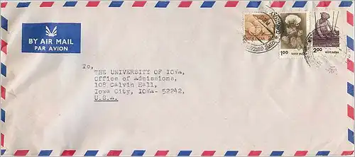 Lettre Cover Chine China University Iowa Taichung