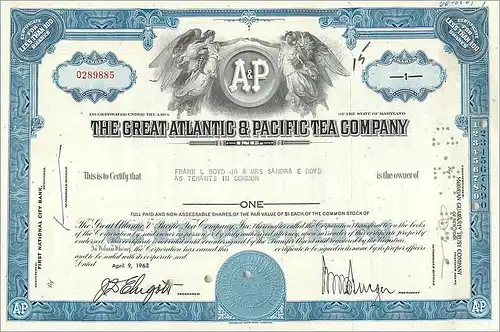 Coupon Share Action The Great Atlantic & Pacific Tea Company Ange Angel Femme