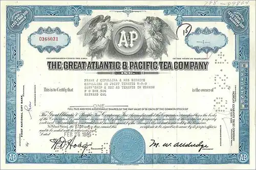 Coupon Share Action The Great Atlantic & Pacific Tea Company Ange Angel Femme