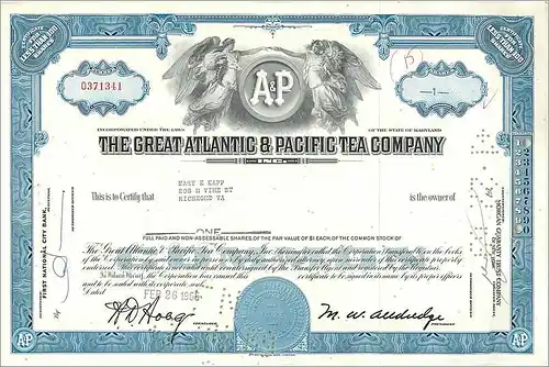 Coupon Share Action The Great Atlantic & Pacific Tea Company Ange Angel Femme