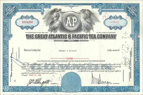 Coupon Share Action The Great Atlantic & Pacific Tea Company Ange Angel Femme