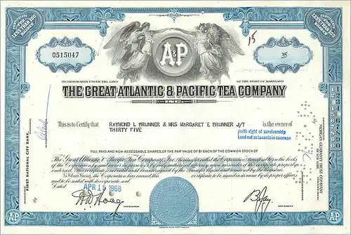 Coupon Share Action The Great Atlantic & Pacific Tea Company Ange Angel Femme