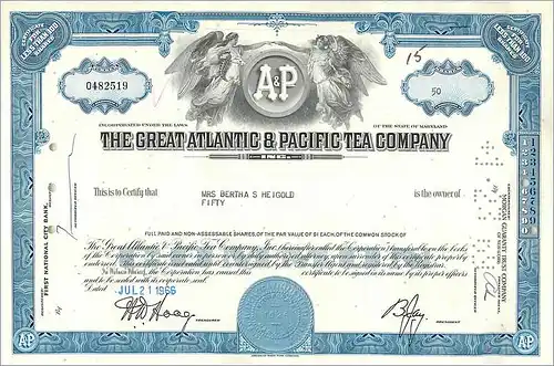 Coupon Share Action The Great Atlantic & Pacific Tea Company Ange Angel Femme