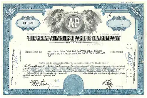 Coupon Share Action The Great Atlantic & Pacific Tea Company Ange Angel Femme