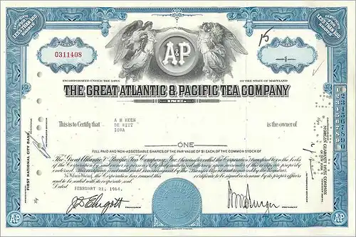 Coupon Share Action The Great Atlantic & Pacific Tea Company Ange Angel Femme