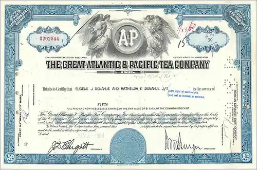 Coupon Share Action The Great Atlantic & Pacific Tea Company Ange Angel Femme