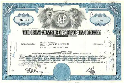 Coupon Share Action The Great Atlantic & Pacific Tea Company Ange Angel Femme