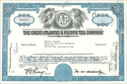 Coupon Share Action The Great Atlantic & Pacific Tea Company Ange Angel Femme