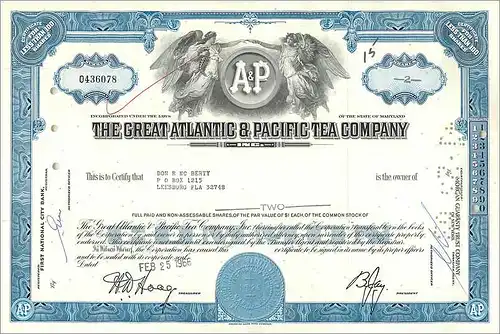 Coupon Share Action The Great Atlantic & Pacific Tea Company Ange Angel Femme