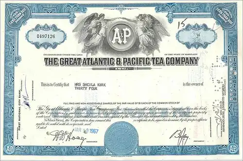 Coupon Share Action The Great Atlantic & Pacific Tea Company Ange Angel Femme