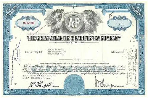 Coupon Share Action The Great Atlantic & Pacific Tea Company Ange Angel Femme